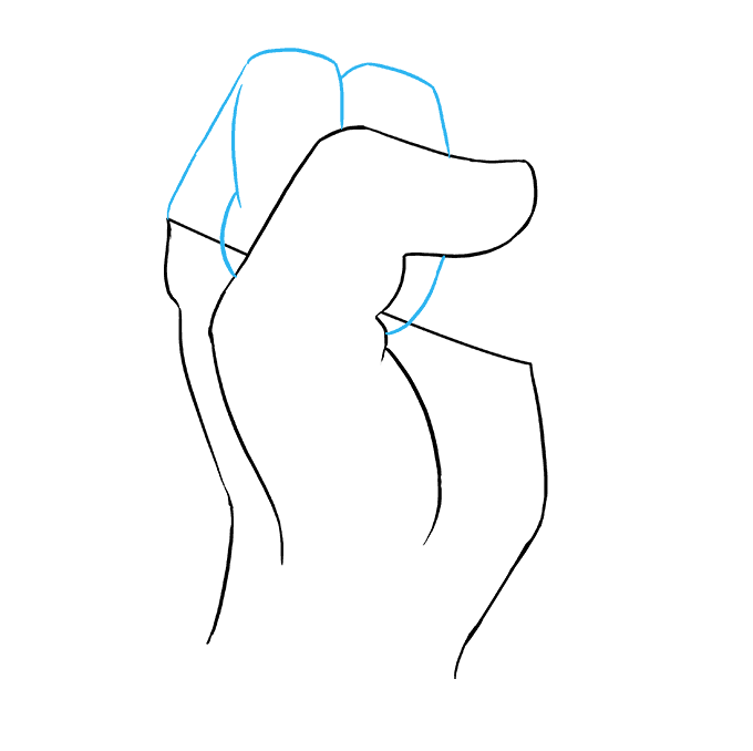 680x678 how to draw a fist - Fist Drawing