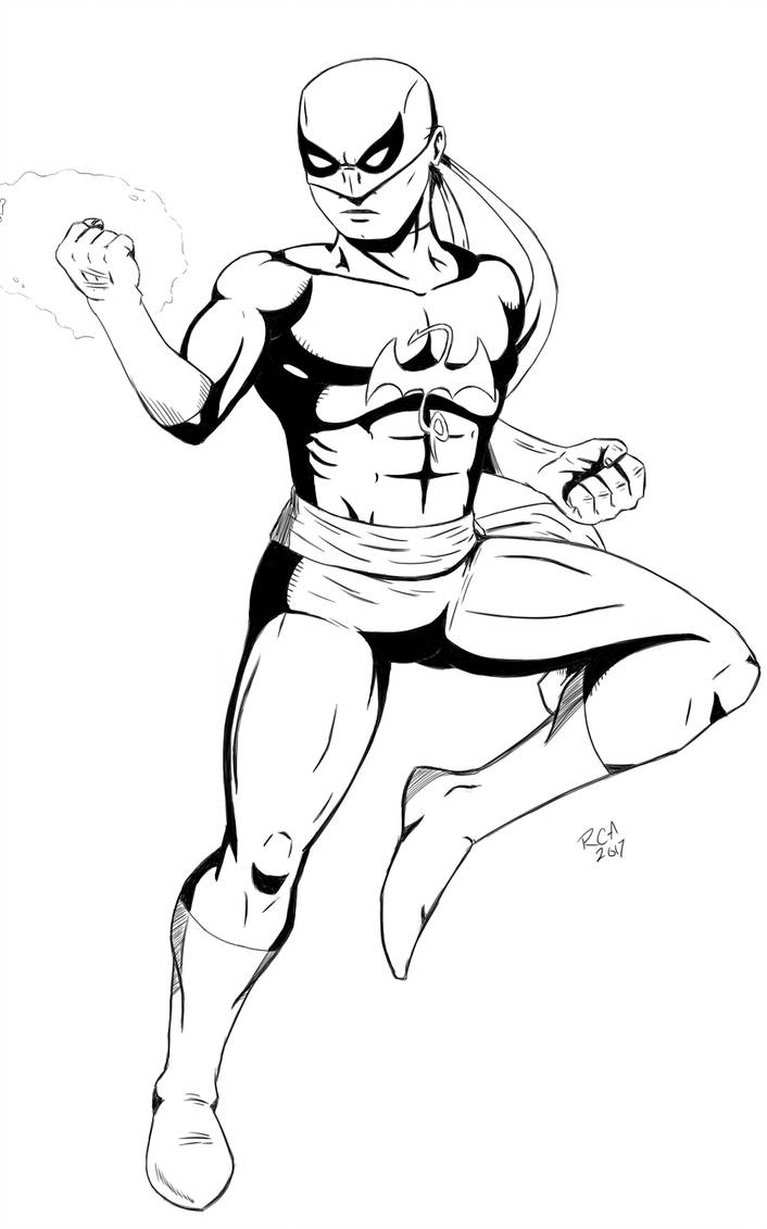 706x1131 iron fist drawing - Fist Drawing