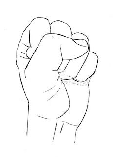 236x320 draw hand clenched fist finished drawing the human body - Fist Drawing