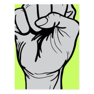 307x307 fist pump postcards zazzle - Fist Pump Drawing