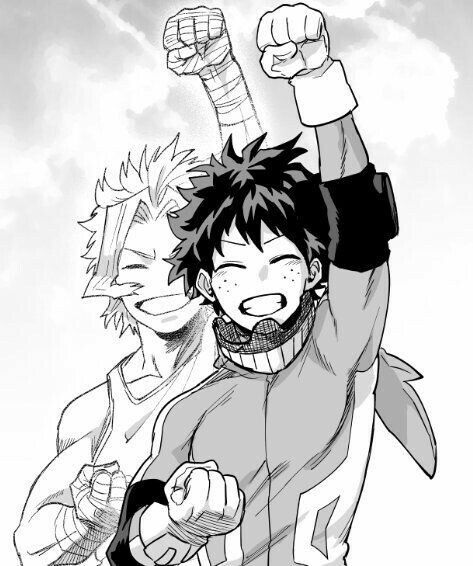 473x566 izuku, all might, young, childhood, smiling, cool, fist pump, hero - Fist Pump Drawing
