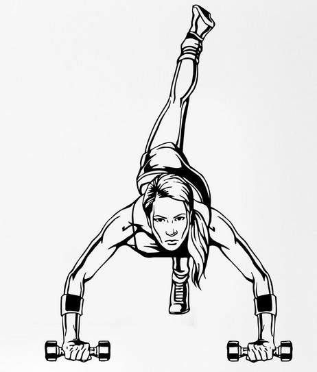 462x543 fitness art drawing skill - Fitness Drawing