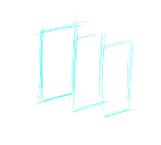 550x495 How To Draw A Flag - Flag Blowing In The Wind Drawing