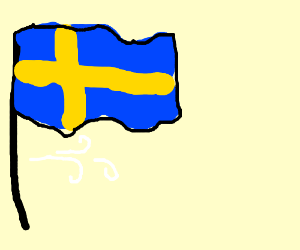 300x250 Swedish Flag Blowing In The Wind Drawing - Flag Blowing In The Wind Drawing