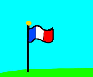 300x250 Sideways French Flag Blowing In The Wind Drawing - Flag Blowing In The Wind Drawing