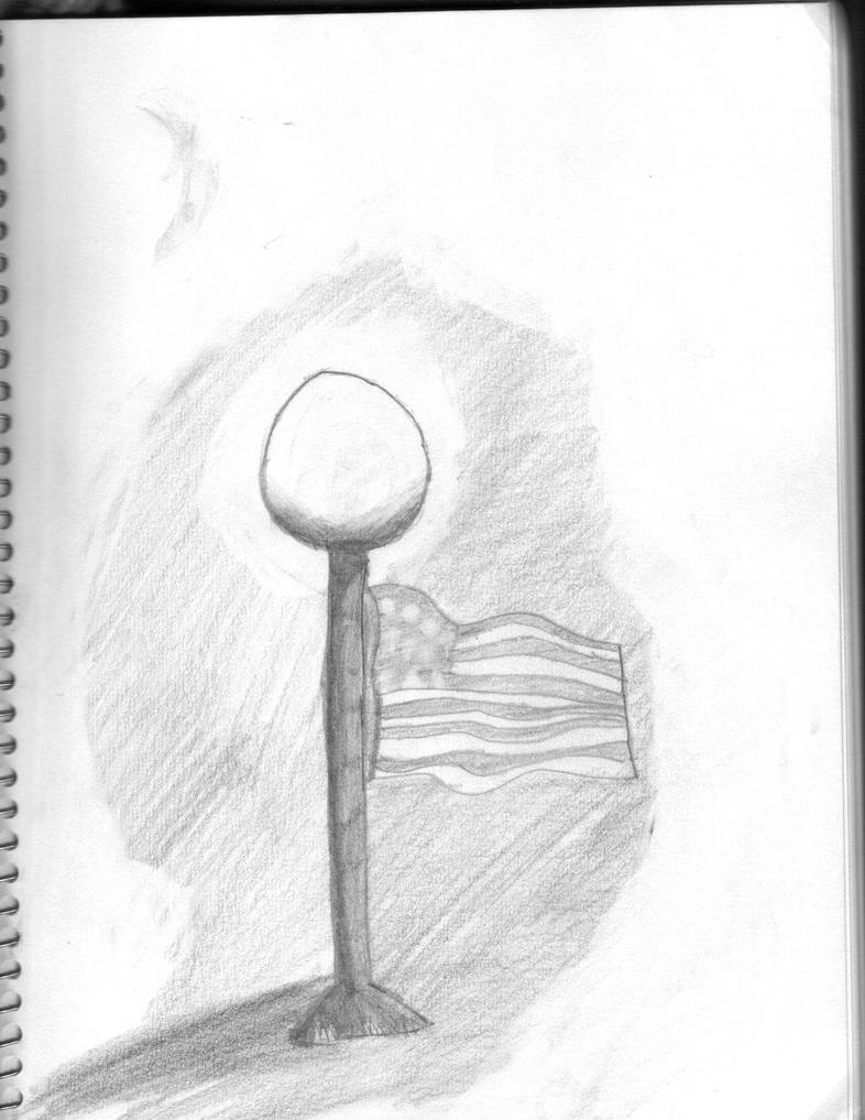 786x1017 Flag Blowing In The Wind - Flag Blowing In The Wind Drawing