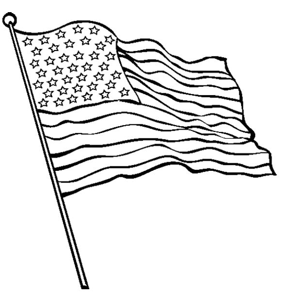 600x612 Huge Collection Of 'flag Waving Drawing' Download More Than - Flag In The Wind Drawing