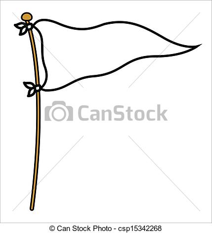 429x470 White Flag Clipart - Flag Line Drawing