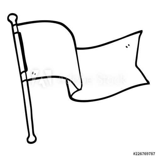 Flag Line Drawing at PaintingValley.com | Explore collection of Flag ...