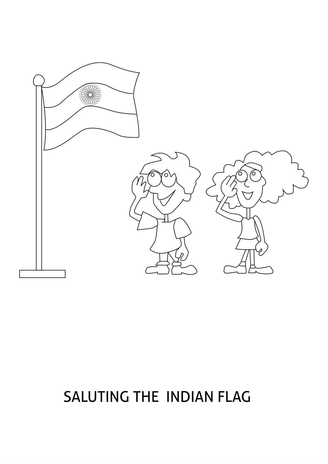 1060x1500 Nation Drawing Flag Indian For Free Download - Flag Of India Drawing