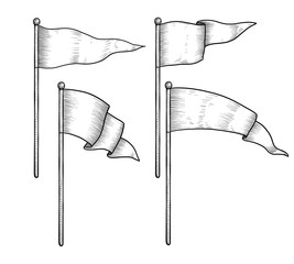 267x240 Flag Pole Photos, Royalty Free Images, Graphics, Vectors Videos - Flag Pole Drawing