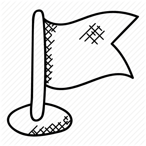 512x512 Flag Direction, Flag Pole, Flags And Buttons, Navigating Flag - Flag Pole Drawing