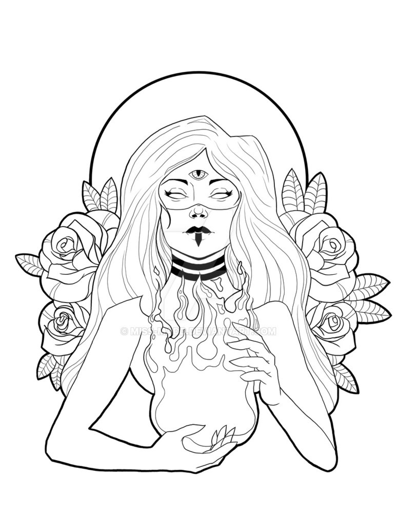 774x1032 fire and the flame line work - Flame Line Drawing