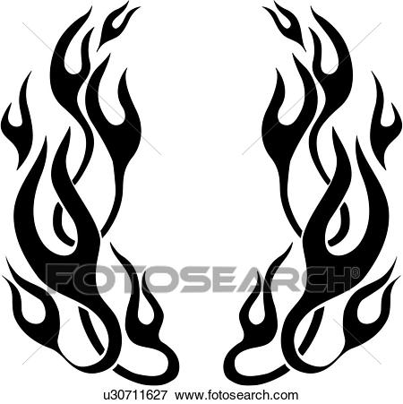 450x451 Flame Line Art Desktop Backgrounds - Flame Line Drawing