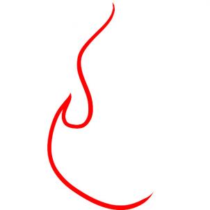 302x302 How To Draw How To Draw Fire - Flame Line Drawing