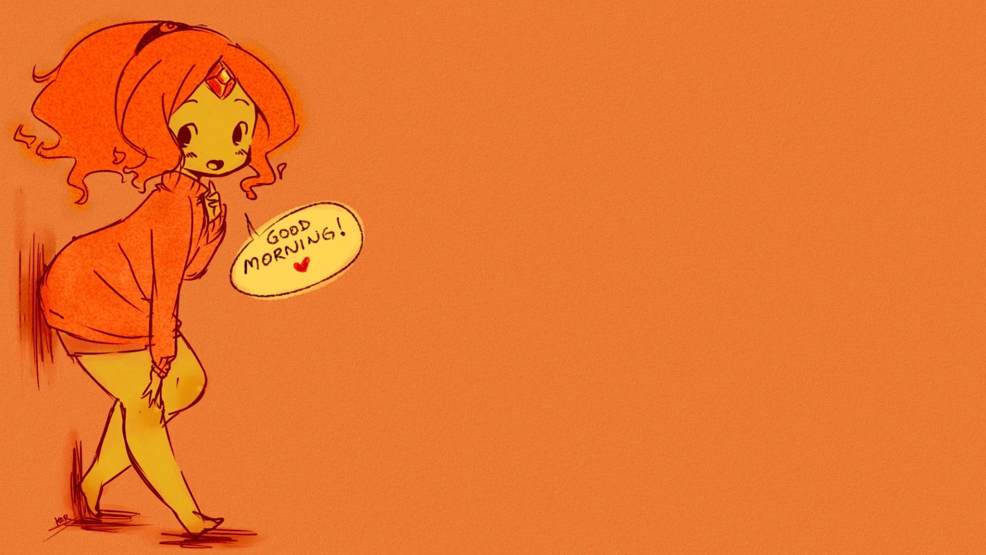 1920x1080 Wallpaper Drawing, Illustration, Anime Girls, Red, Cartoon - Flame Princess Drawing