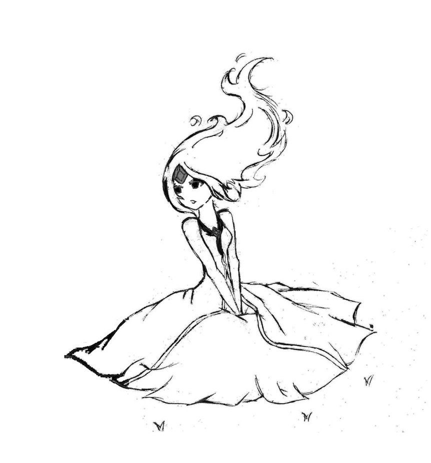 862x926 Adventure Time Coloring Pages Flame Princess Only Coloring Pages - Flame Princess Drawing