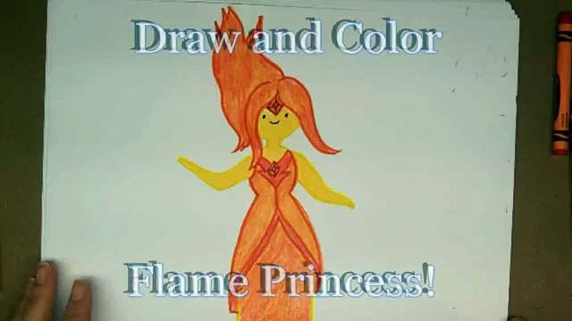 640x360 drawing how to draw the flame princess from adventuretime - Flame Princess Drawing