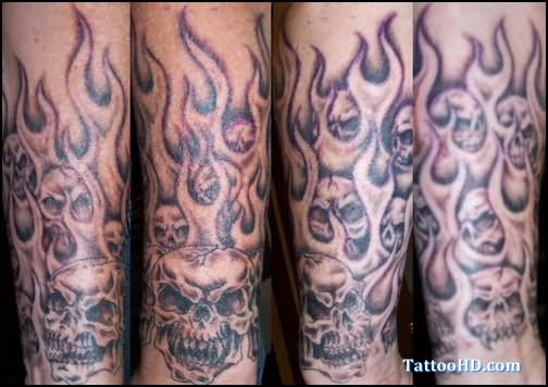 504x356 Amazing Fire Tattoo Ideas - Flame Tattoo Drawings