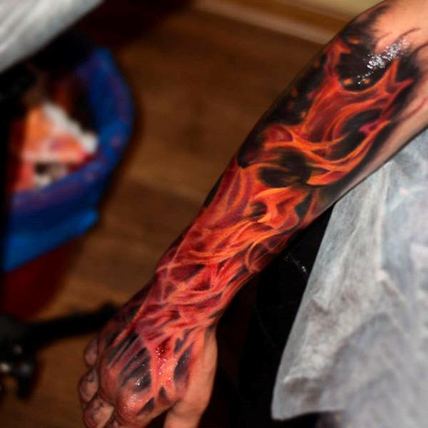 600x600 Fire Tattoos For Men - Flame Tattoo Drawings