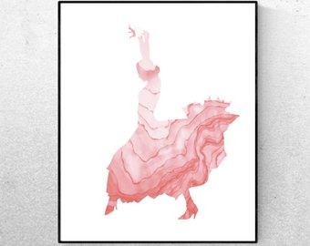 340x270 Flamenco Art Etsy - Flamenco Dancer Drawing