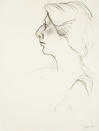 418x550 Profile, Flamenco Dancer Drawing - Flamenco Dancer Drawing