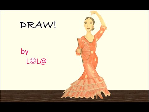 480x360 Tuto - Flamenco Dancer Drawing