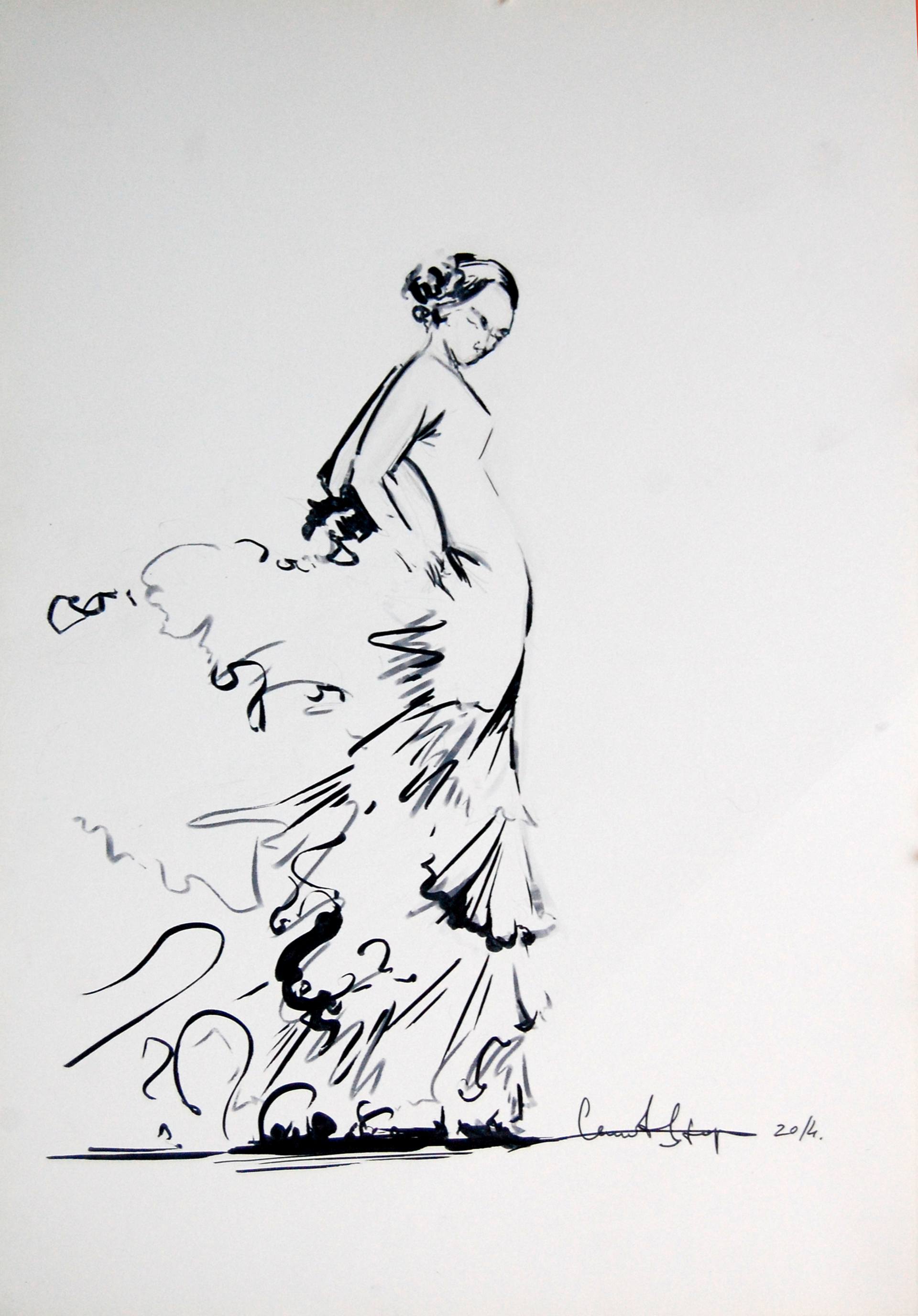 1920x2752 flamenco drawing - Flamenco Drawing