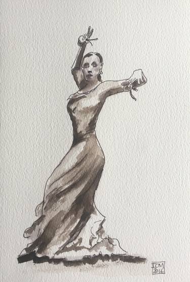 375x554 flamenco study - Flamenco Drawing