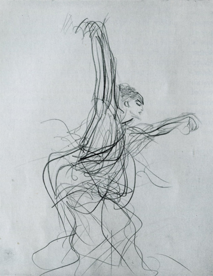 431x558 flamenco drawings - Flamenco Drawing