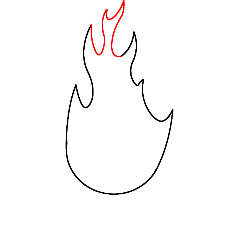 Flames Outline Drawing at Explore collection of