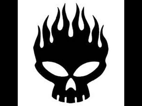480x360 how to draw a flaming skull - Flaming Skull Drawing