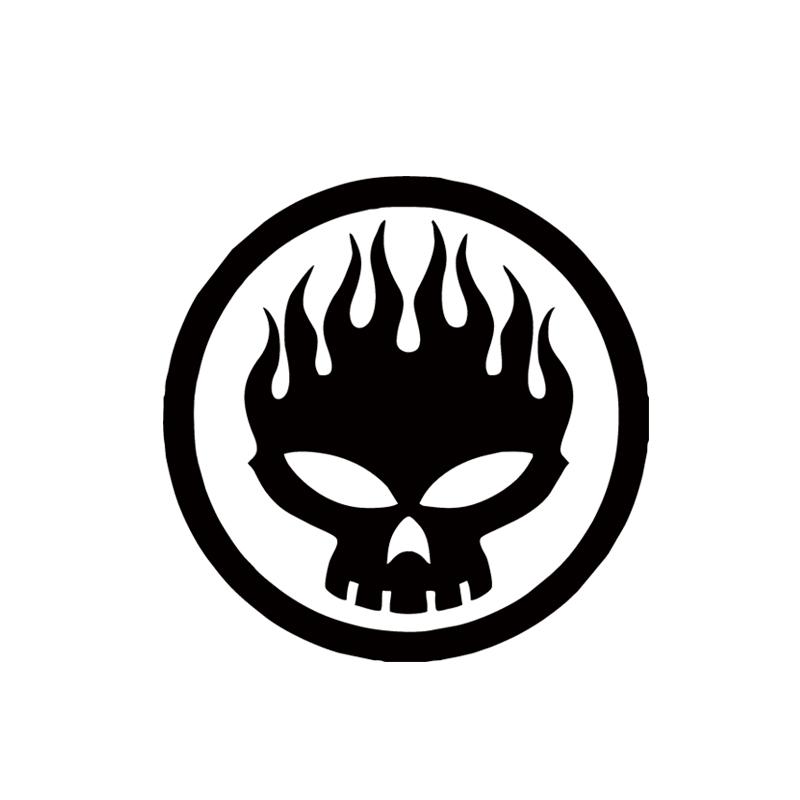 800x800 car stying flaming skull skeleton head zombie land window car - Flaming Skull Drawing