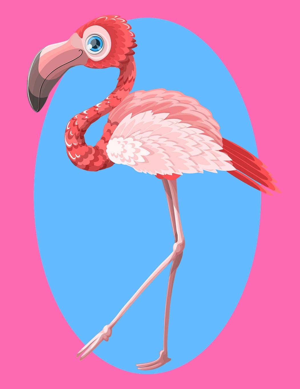 1051x1360 flamingo sketchbook flamingo bordered sketchbook - Flamingo Drawing