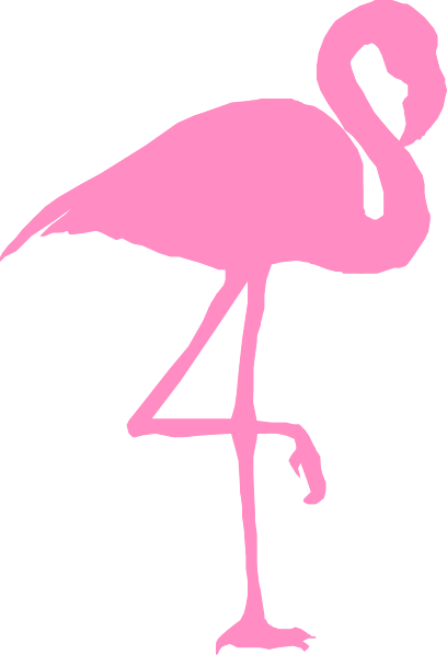 408x598  - Flamingo Drawing Outline