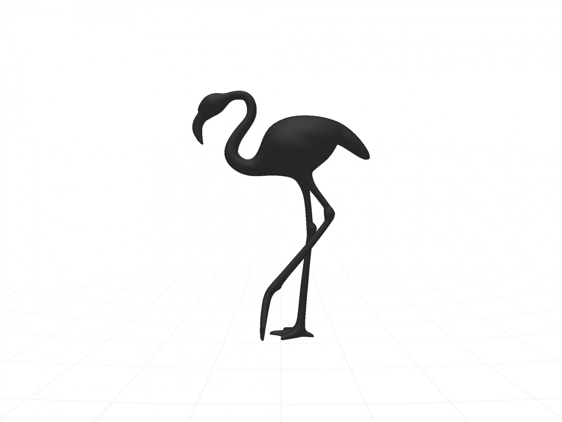 1920x1440 Flamingo, Silhouette, Black, Drawing, Isolated - Flamingo Drawing Outline