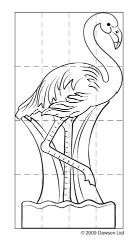 272x479 Flamingo - Flamingo Drawing Template