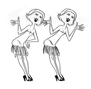 300x293 ry crisp flapper animation cel drawing - Flapper Drawing
