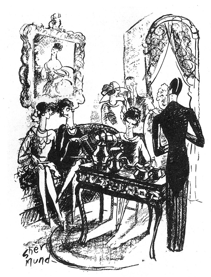 727x954 the lovely nineteen twenties flapper cartoons of barbara shermund - Flapper Drawing