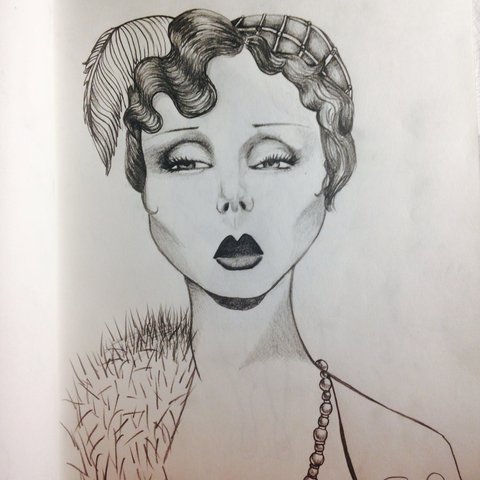 480x480 flapper - Flapper Drawing