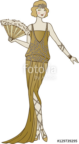 Flapper Girl Drawing at PaintingValley.com | Explore collection of ...