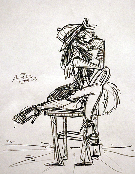 450x581 flapper girl photo and artwork the drawing club - Flapper Girl Drawing