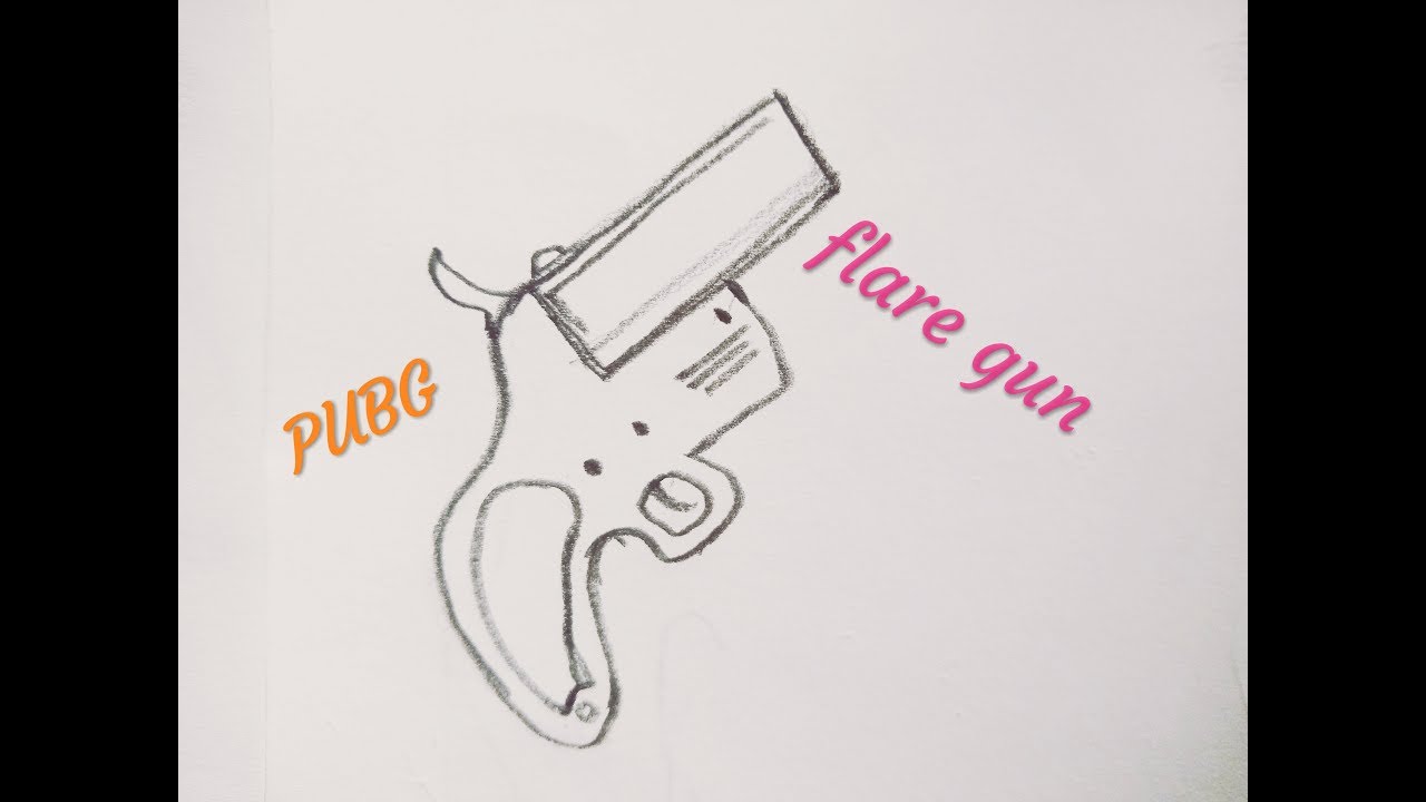 1280x720 How To Draw Flare Gun From Pubg - Flare Drawing