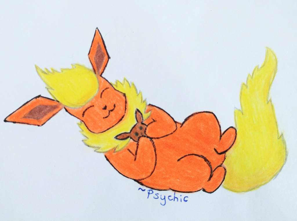 1024x763 Happy Flareon Drawing Amino - Flareon Drawing