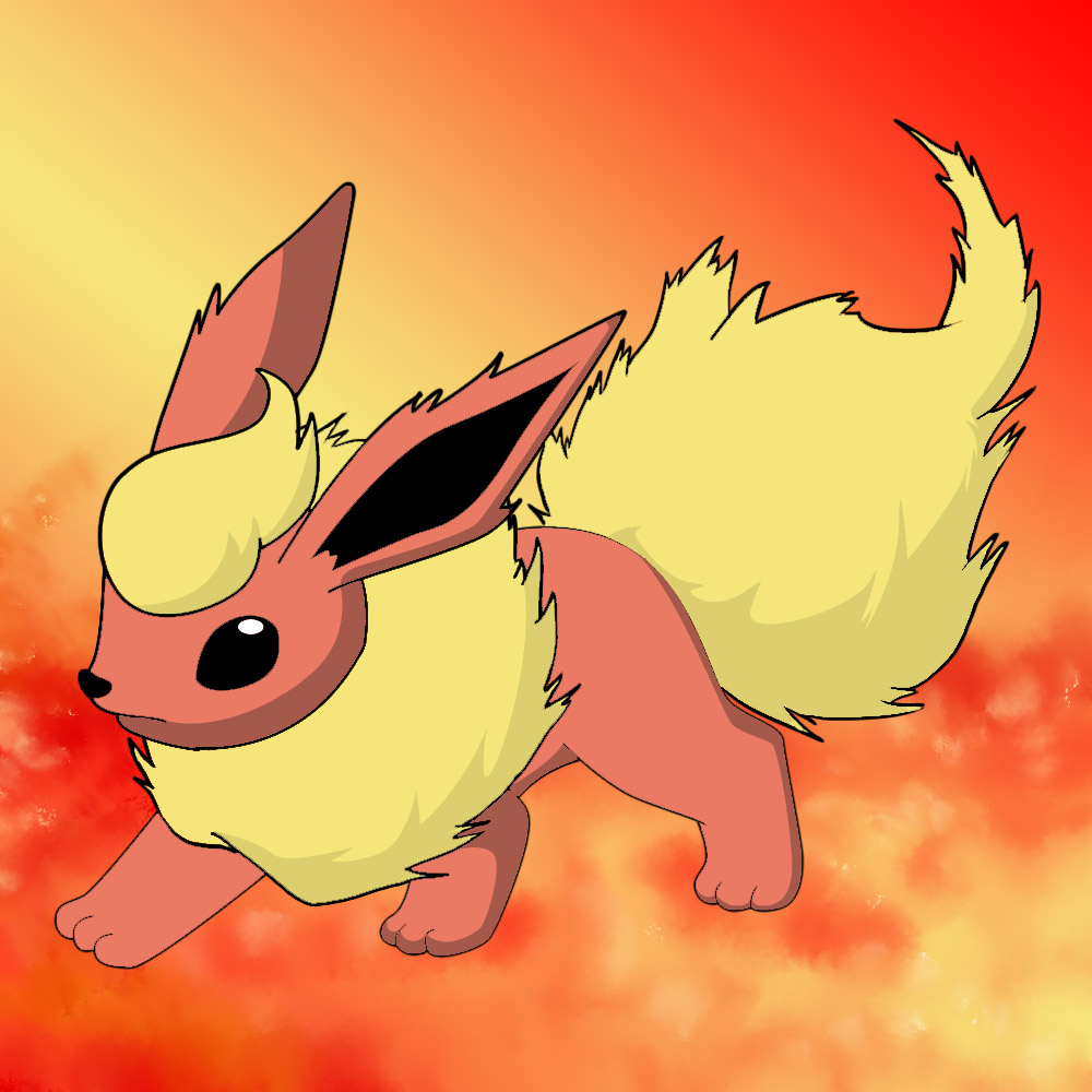 How To Draw Flareon. 