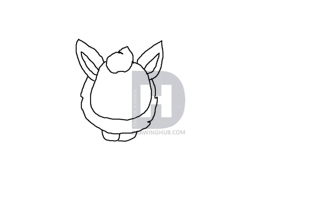 1080x717 How To Draw Flareon Chibi, Step - Flareon Drawing
