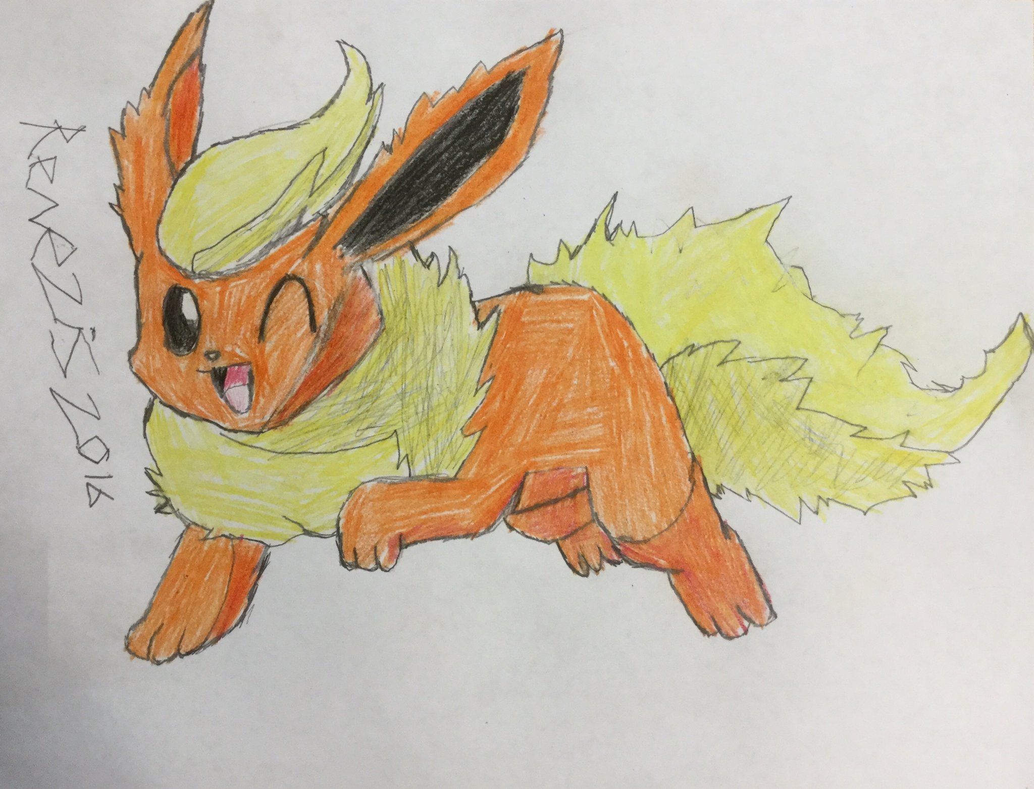 2048x1563 Flareon Drawing - Flareon Drawing