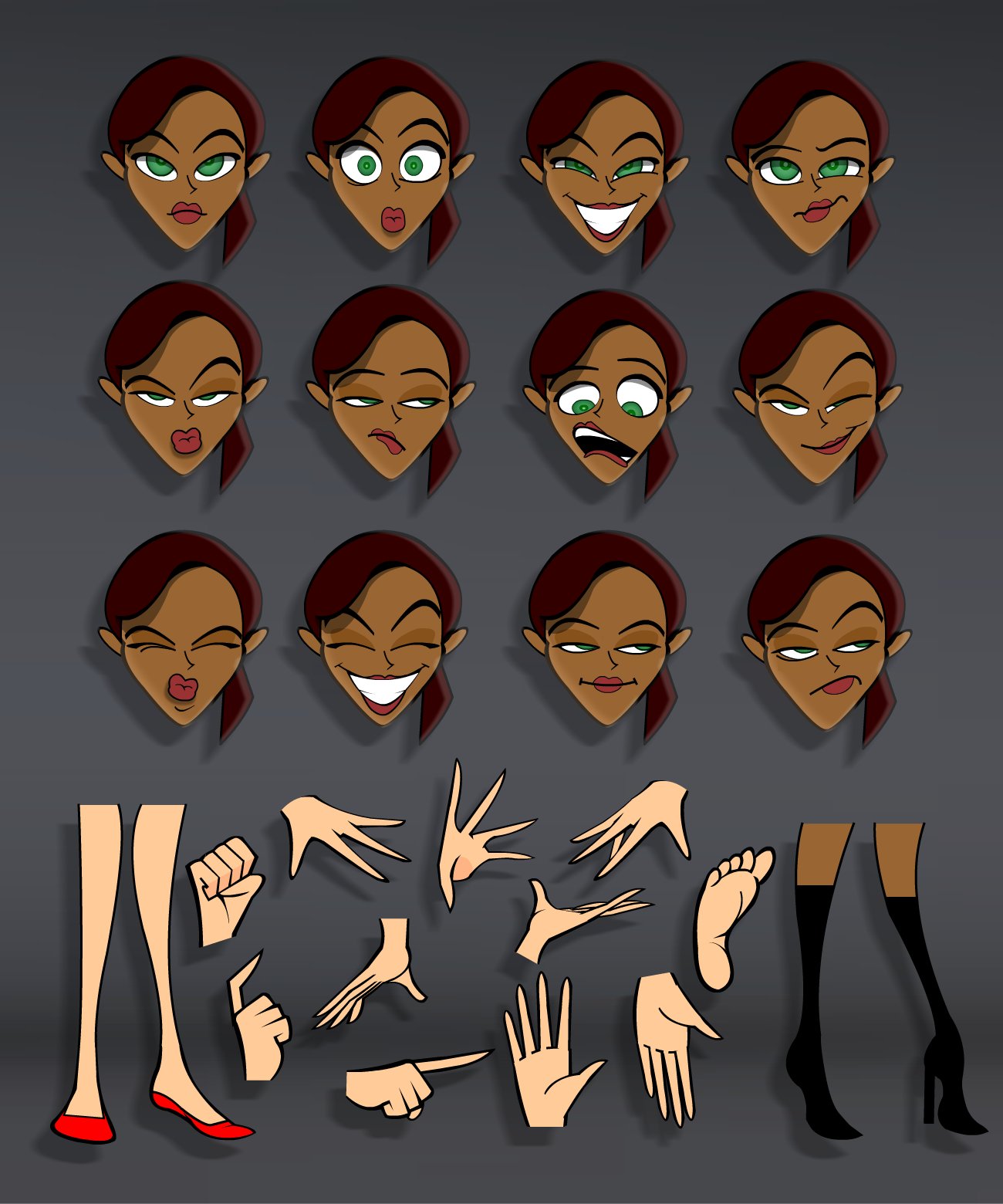 1300x1560 how to draw stylish ladies in adobe flash video tutorials - Flash Cartoon Drawing