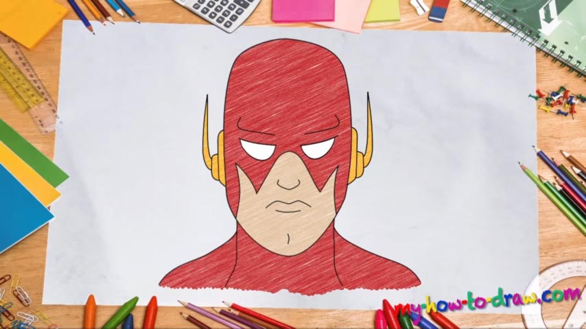 854x480 How To Draw The Flash - Flash Cartoon Drawing