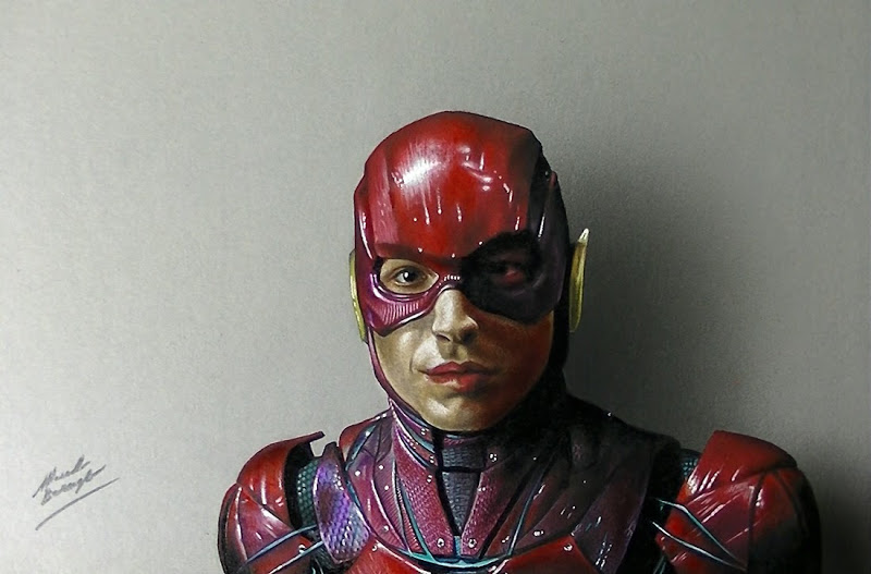 800x527 The Flash Ezra Miller - Flash Drawing